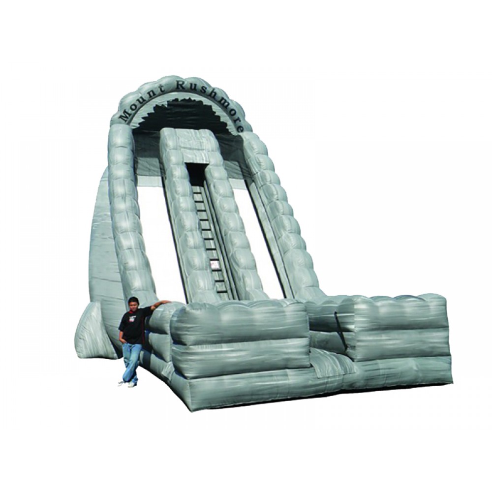 Inflatable Dry Slide 27ft Mount Rushmore Dual Lane Slide For Sale, Buy ...