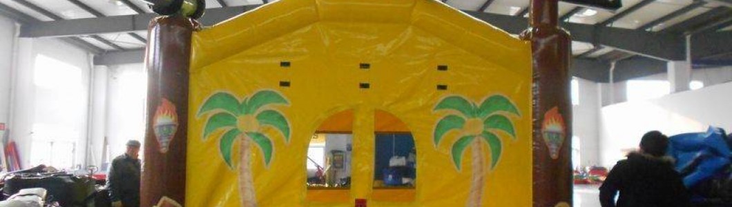 How to avoid overheating in a bouncy castle during summer months?