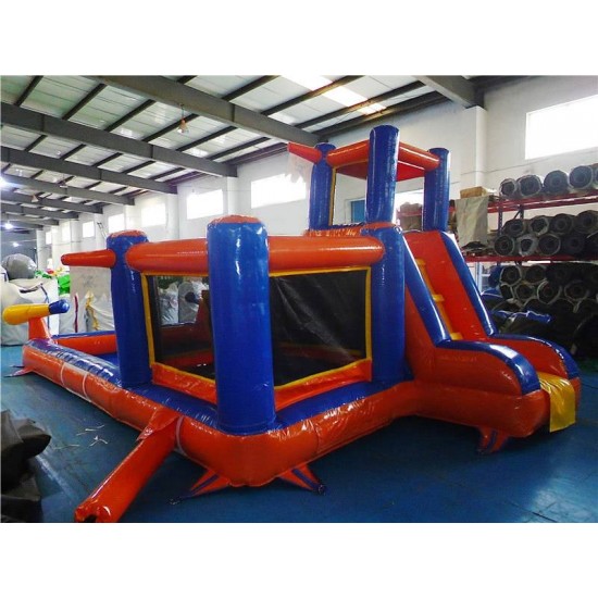 Inflatable Bouncy Castle With Slide